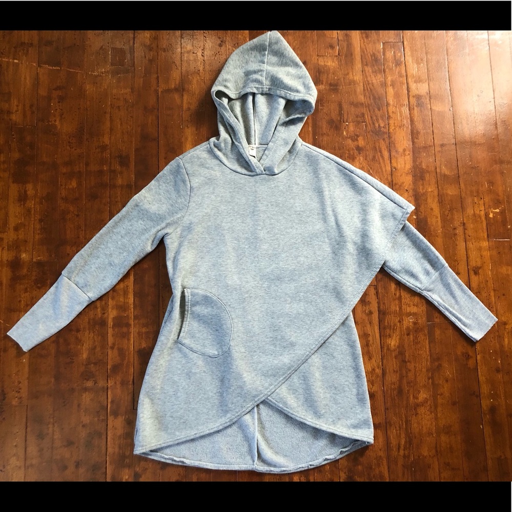 Stylish and comfy cross over hoodie